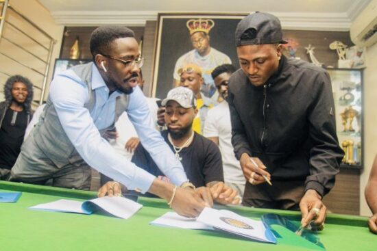 Omo Shepeteri! Davido signs Idowest to DMW.