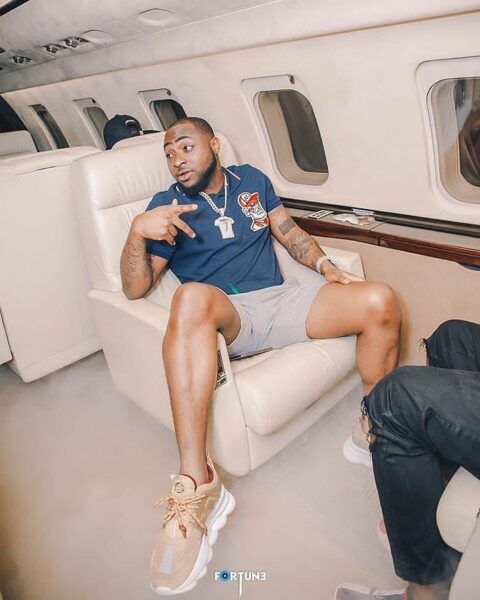 Davido Sculpts His Son's Face On N150M Diamond Chain