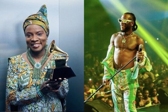 Angelique Kidjo Dedicates her Grammy to Burna Boy.