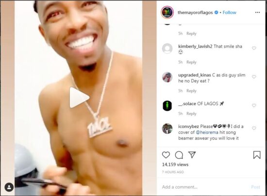 Fan Body shames Mayorkun