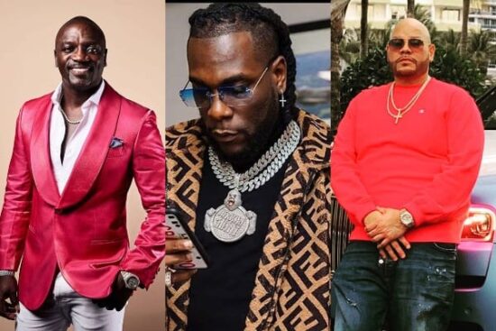 Akon, Burna Boy and Fat Joe