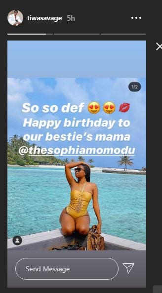 Tiwa Savage Sends Birthday Shout Out to Davido's Baby Mama