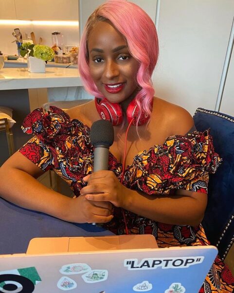 DJ Cuppy does her #EndSars protest in Self-isolation