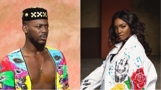 Simi reacts as her husband, Adekunle Gold gets his first MOBO Nomination