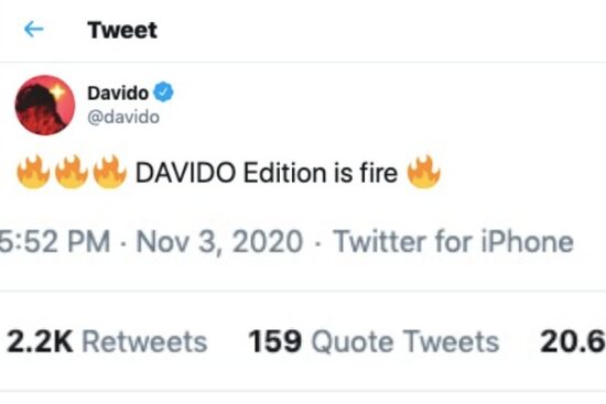 davido twitter for iphone