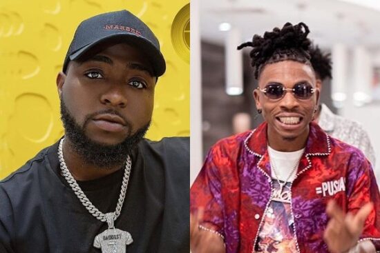 Davido reacts to Mayorkun being nominated for Headies "Artiste of the Year"