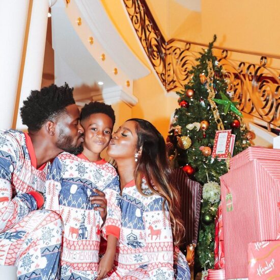 Tiwa Savage reunites with ex-hubby Teebillz to celebrate Christmas with their son Jamil 