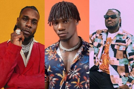 Burna Boy reacts as Twitter user claims Yonda and Peruzzi wrote two songs on "African Giant"