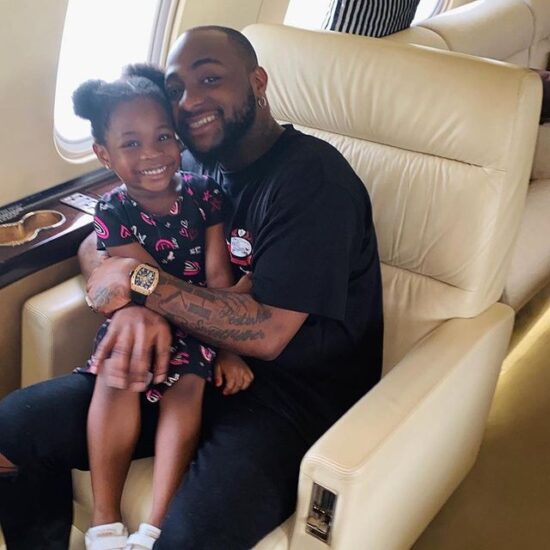 Imade and her dad, Davido