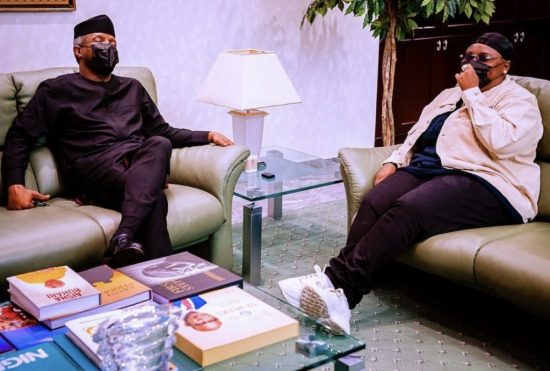 Teni pays visit to Nigerian VP, Yemi Osinbajo