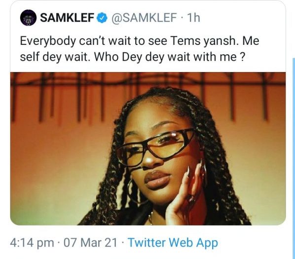 Simi reacts to Samklef insensitive remarks about Tems