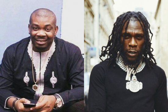 Burna Boy and Don Jazzy spotted together in the studio