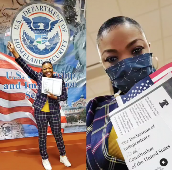 Gospel Music Star Bouqui Officially becomes a US Citizen