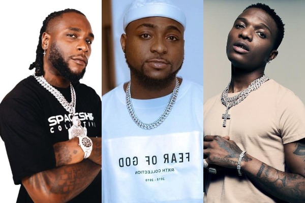 See reactions towards Burna Boy, Davido and Wizkid performance