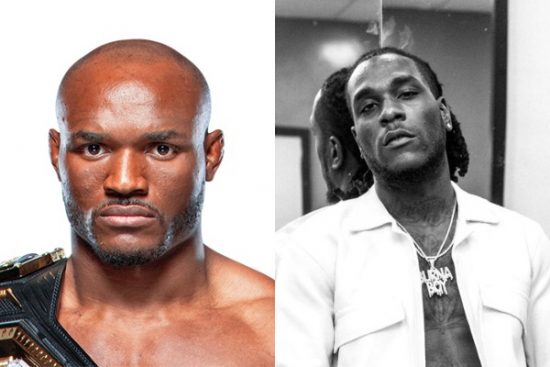 UFC Champion, Usman reacts to Burna Boy’s yet-to-be released song