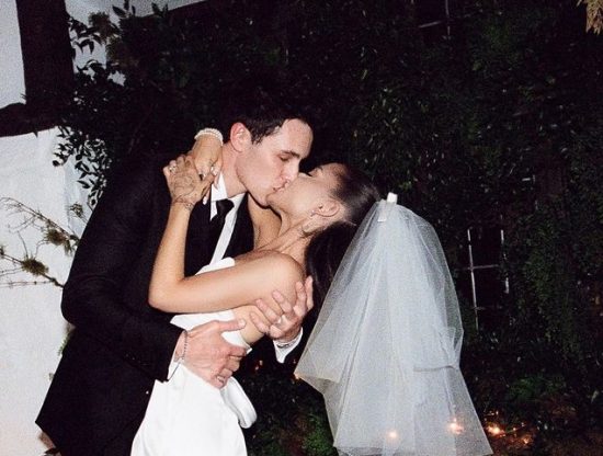 Ariana Grande shares photos from her wedding to Dalton Gomez