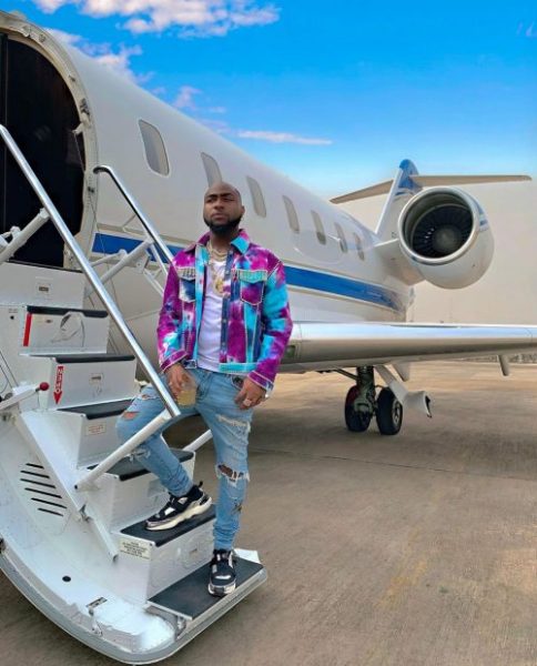 Davido Bans most of his 30BG Gang From His Private Jet