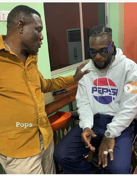 Burna Boy praises his father, says he aspires to be half the man he is