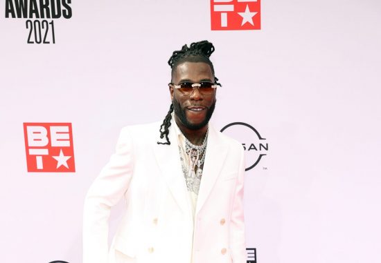 Burna Boy wins his third BET award in a row.