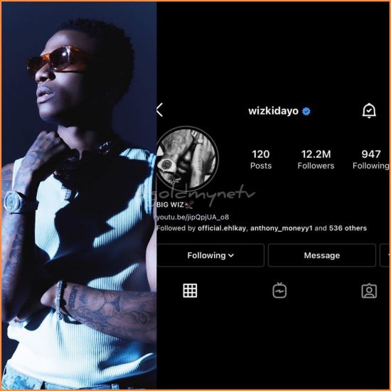 Wizkid changes his Instagram profile name to'BIG WIZ', fans reacts