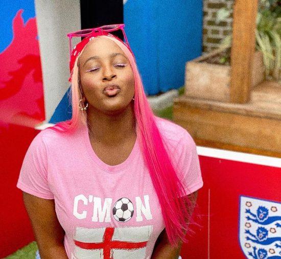 DJ Cuppy reacts as she is blamed for England losing to Italy in the Euro 2020