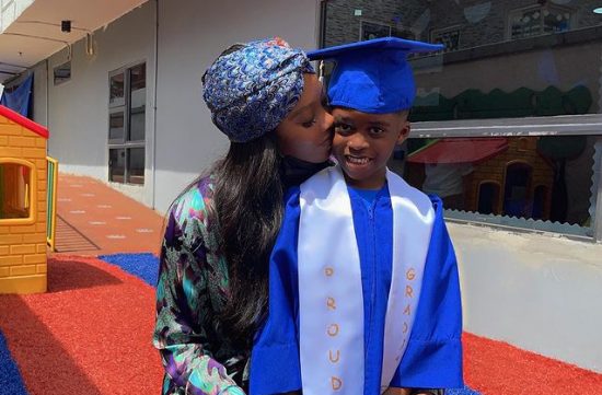 Tiwa Savage’s Son Jamil Balogun Gives heartwarming Speech As He Graduates From Pre-school