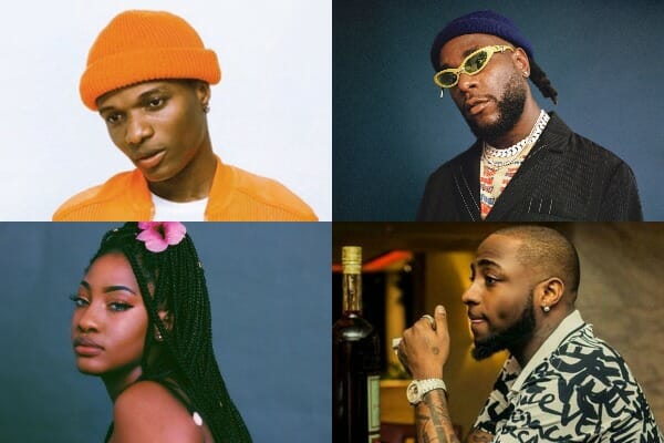 most streamed Nigerian Afrobeats artists on Spotify (Aug. 4, 2021)