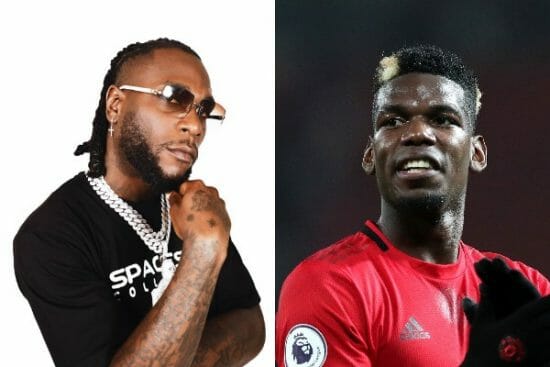 Burna Boy brings out Paul Pogba during performance at Manchester