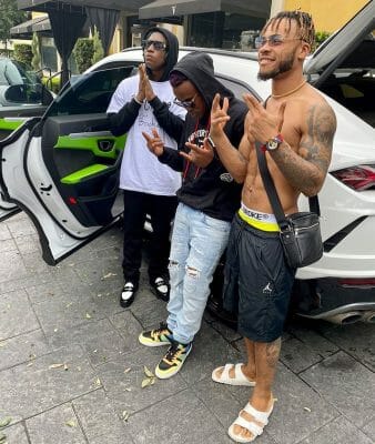 Bella Shmurda, Poco Lee and Goldmoola linked up with Dotman in Texas.