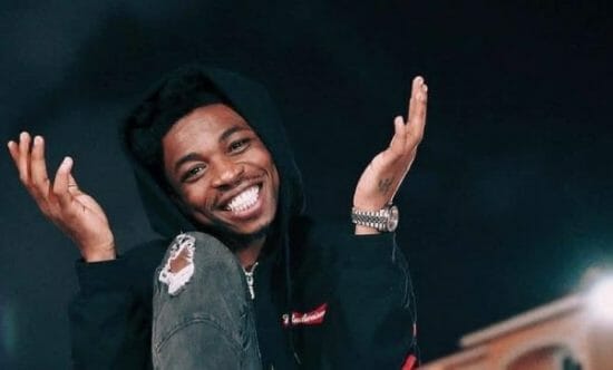 Mayorkun flaunts His Diamond Encrusted ‘Face’ Pendant