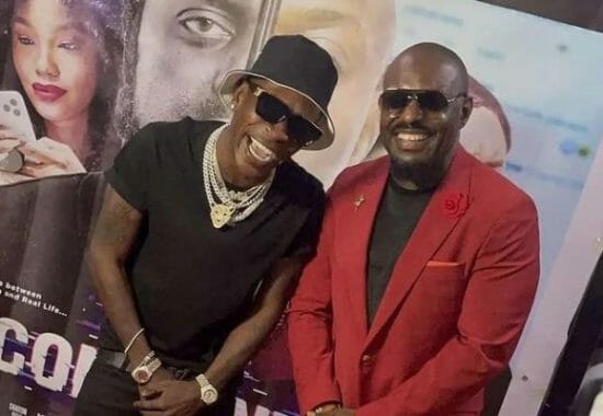 Shatta Wale links up with Jim Iyke days after referring to him as his twin