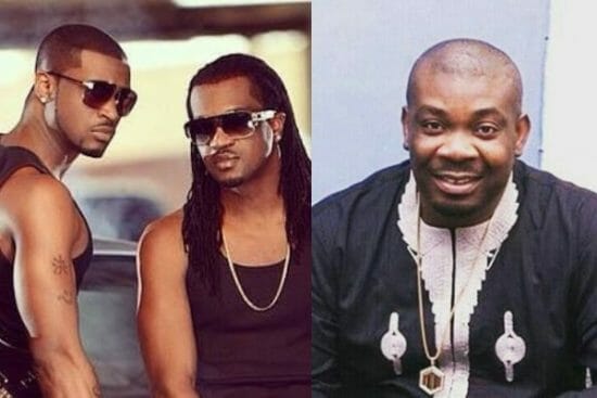 Watch as P-square perform with Don Jazzy on their birthday