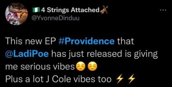 Fans applaud Ladipoe for his new EP "Providence", See reactions!