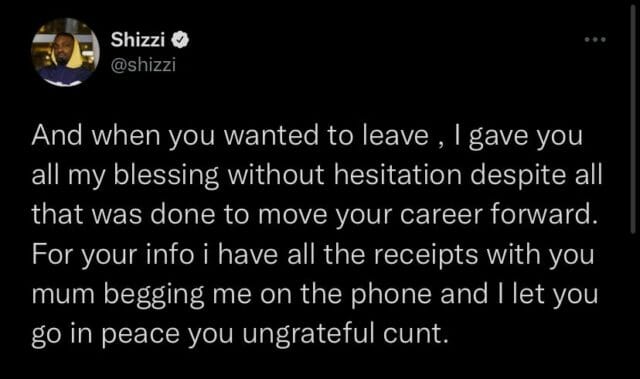 Teni and Shizzi Argue Over Singer's'Case' Song on Twitter