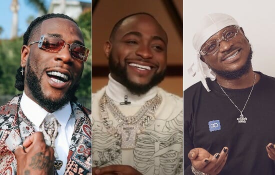 Burna Boy, Davido & Peruzzi set to release collaboration, listen to teaser!