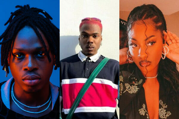 Nigerian artistes with the most Spotify monthly listeners at the moment