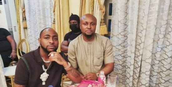 Reactions as Davido Knocks Isreal DMW on the head