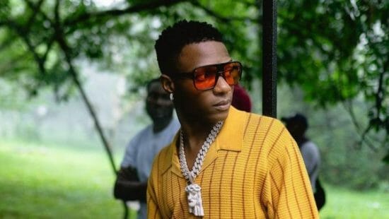 Reactions as Wizkid Flaunts Ghana Must Go Bags Filled With money