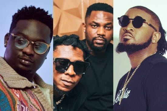 Wande Coal, R2bees, Ceeza Milli team up in the studio to create magic