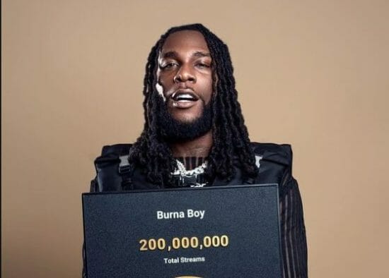 Burna Boy achieves major milestone on Boomplay