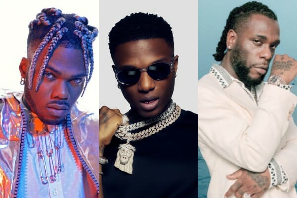 Top 10 most streamed Nigerian artistes on youtube globally in January