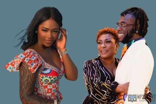 Moment Tiwa Savage knelt down to greet Burna Boy’s mum, Bose during a show