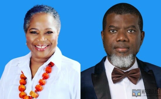 Onyeka Onwenu felicitates Reno Omokri as he emerged Business Influencer of the year