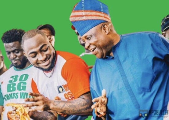 Davido and his uncle accused of bribing Osun residents with food.