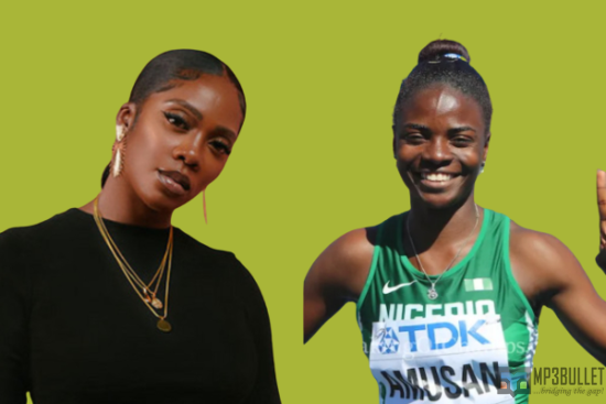 Tiwa Savage calls Tobi Amusan after her historic win at the 2022 World Athletics Championship.