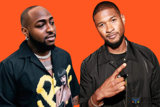 Davido and Usher in the studio for a link-up