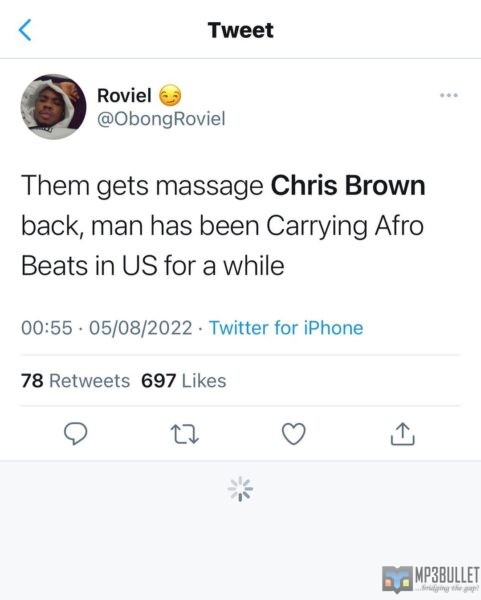 Nigerians praise Chris Brown for featuring on Nigerian artiste tracks