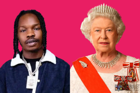 Naira Marley flaunts his tattoo of Queen Elizabeth's face hours after she dies.