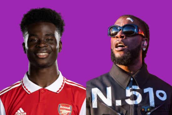 Burna Boy sends a message to Bukayo Saka ahead of the 2022 World Cup