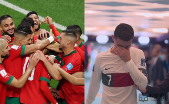 Ronaldo In Tears As Morocco Defeats Portugal 1-0